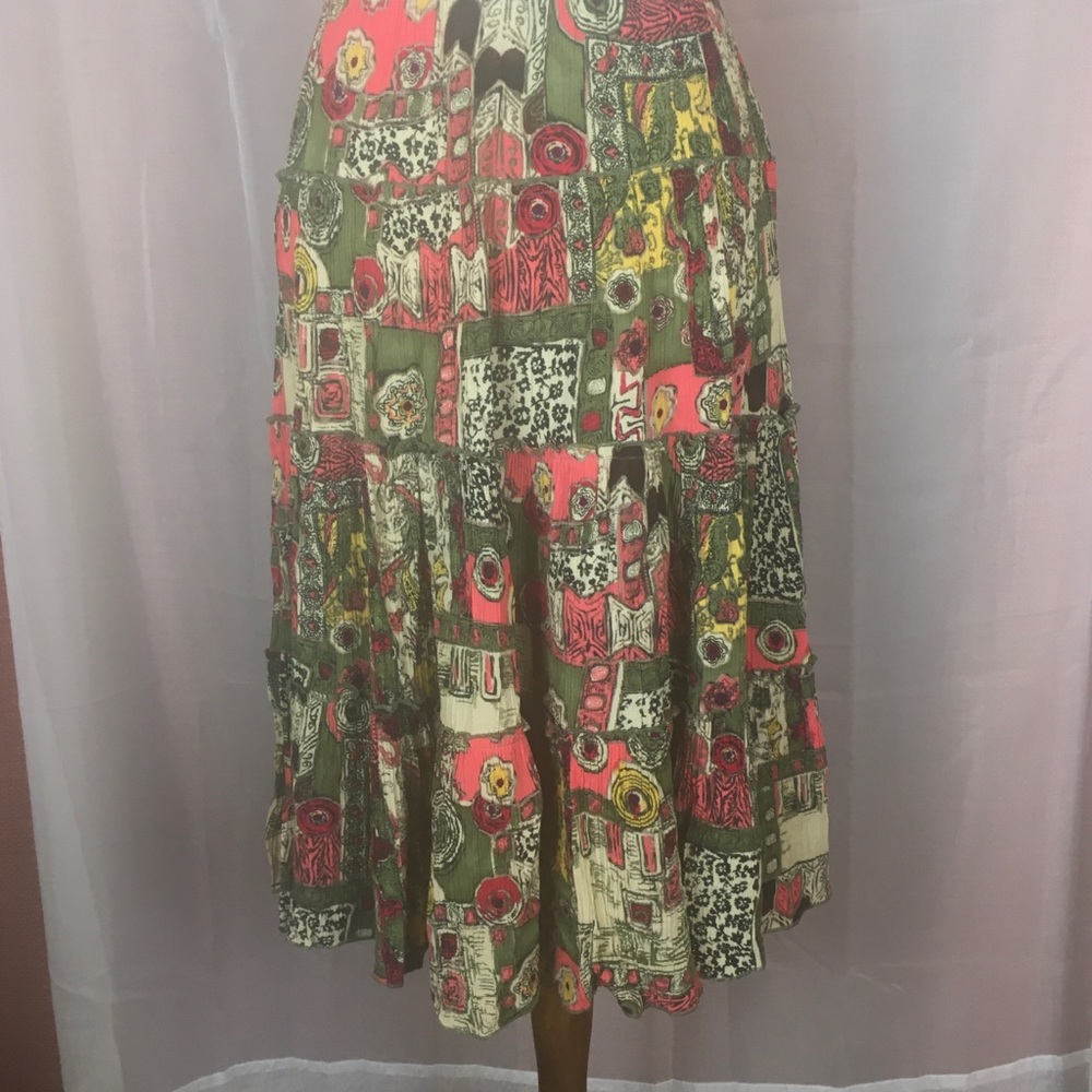 Sag Harbor Rayon Crinkle Skirt 6P FREE SHIP - Picture 3 of 4